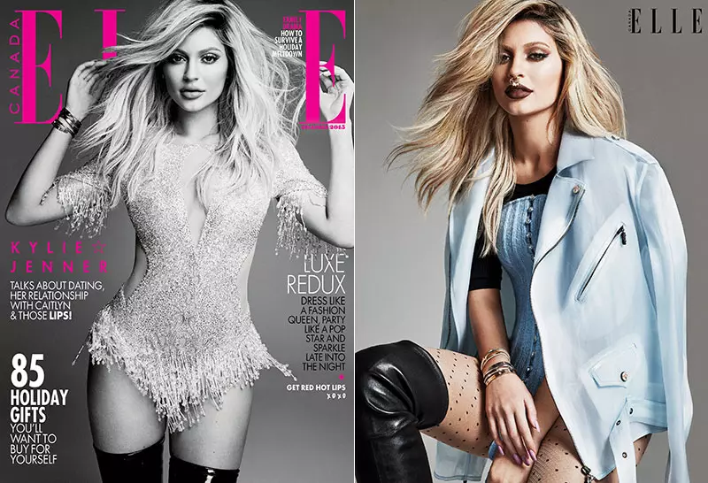 Kylie Jenner ถ่ายแบบให้กับนิตยสาร ELLE Canada ฉบับเดือนธันวาคม