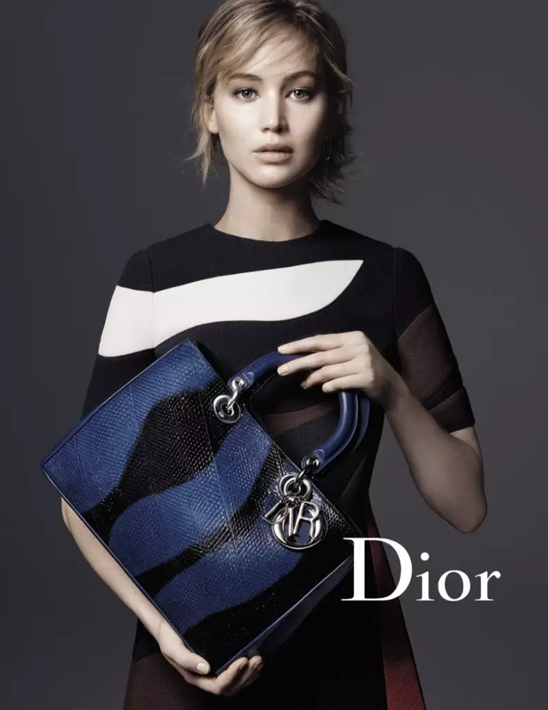 Jennifer Lawrence i Dior Handbag høst-vinter 2015-kampanjen