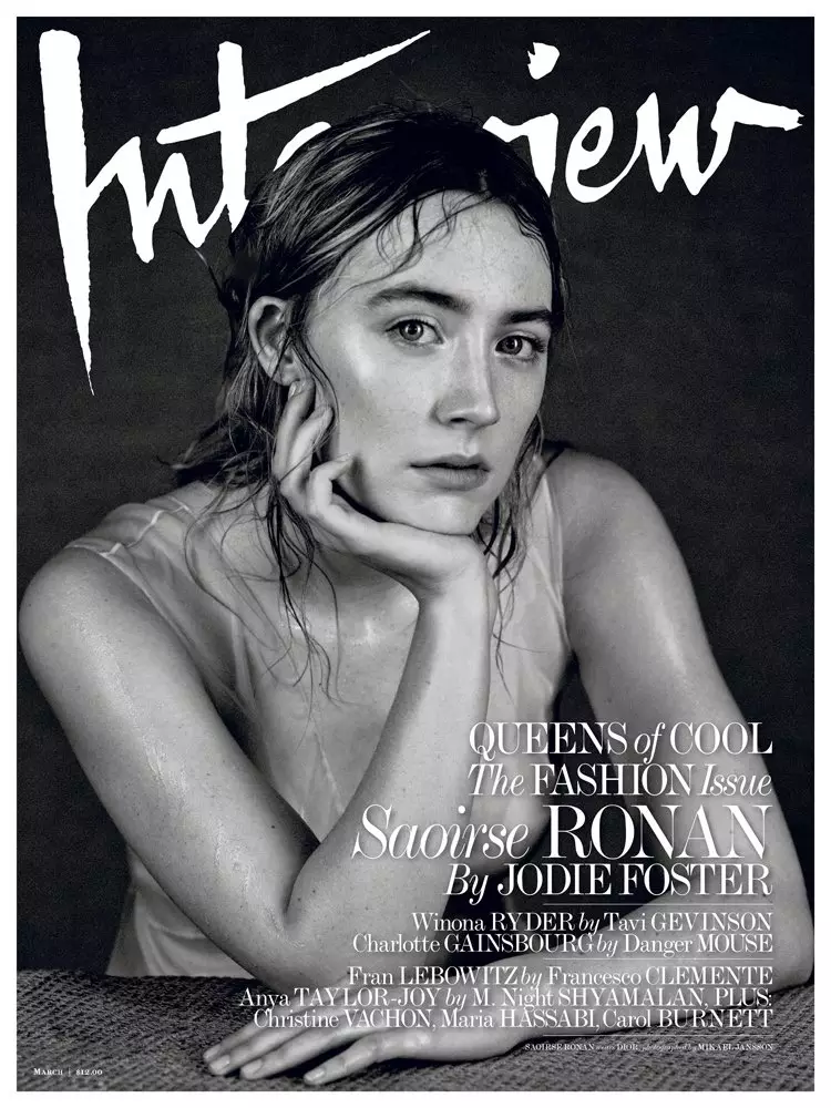 Saoirse Ronan op Interview Magazine maart 2016 Cover