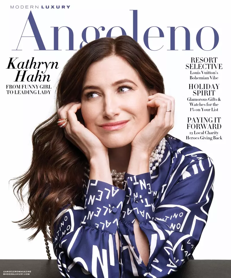 Kathryn Hahn en la portada de Modern Luxury Angeleno de noviembre de 2018