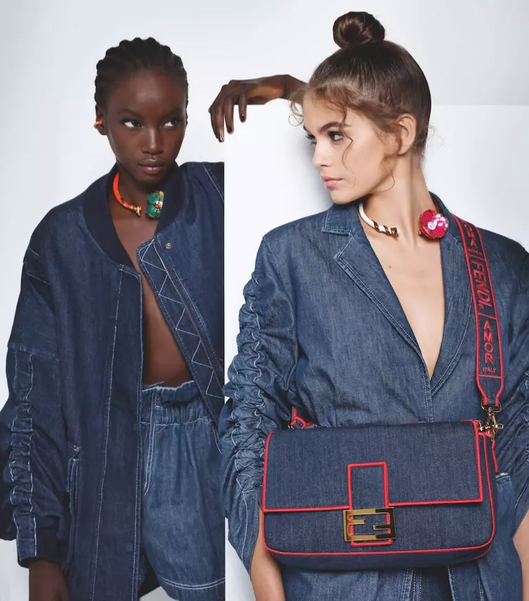 Denim tar søkelyset i Fendi vår-sommer 2019-kampanjen