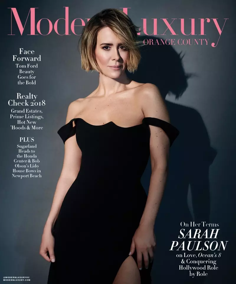 Sarah Paulson pa Modern Luxury Orange County June 2018 Cover