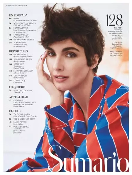 „Paz Vega“ pozuoja „Glam Fashions“ „InStyle“ Ispanijoje