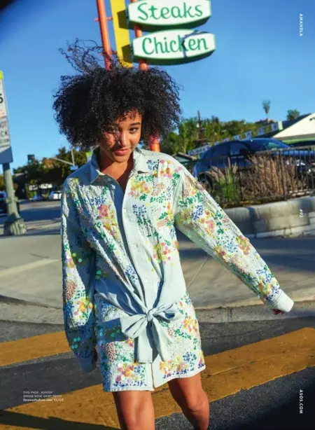 Amandla Stenberg Rocks Denim độc nhất vô nhị trên Tạp chí ASOS