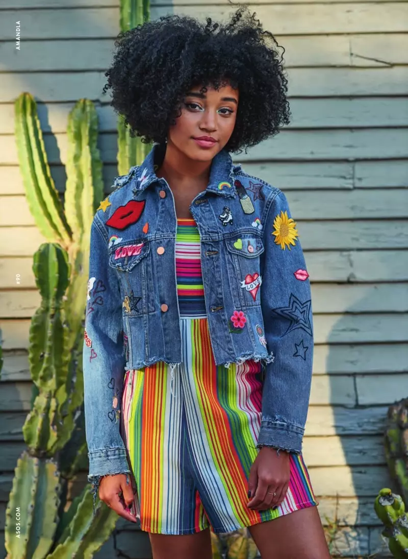 Amandla Stenberg Menggegarkan Denim Satu-Sejenis dalam Majalah ASOS