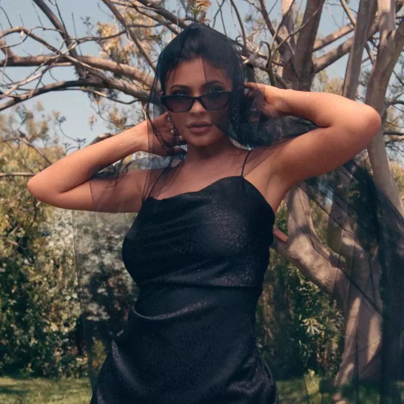 Kylie Jenner สวมชุดมินิเดรสลายเสือดาวจาก Kendall + Kylie summer 2019 collection