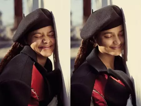 Sasha Lane Charms dina Koléksi ragrag pikeun Majalah Kaluar