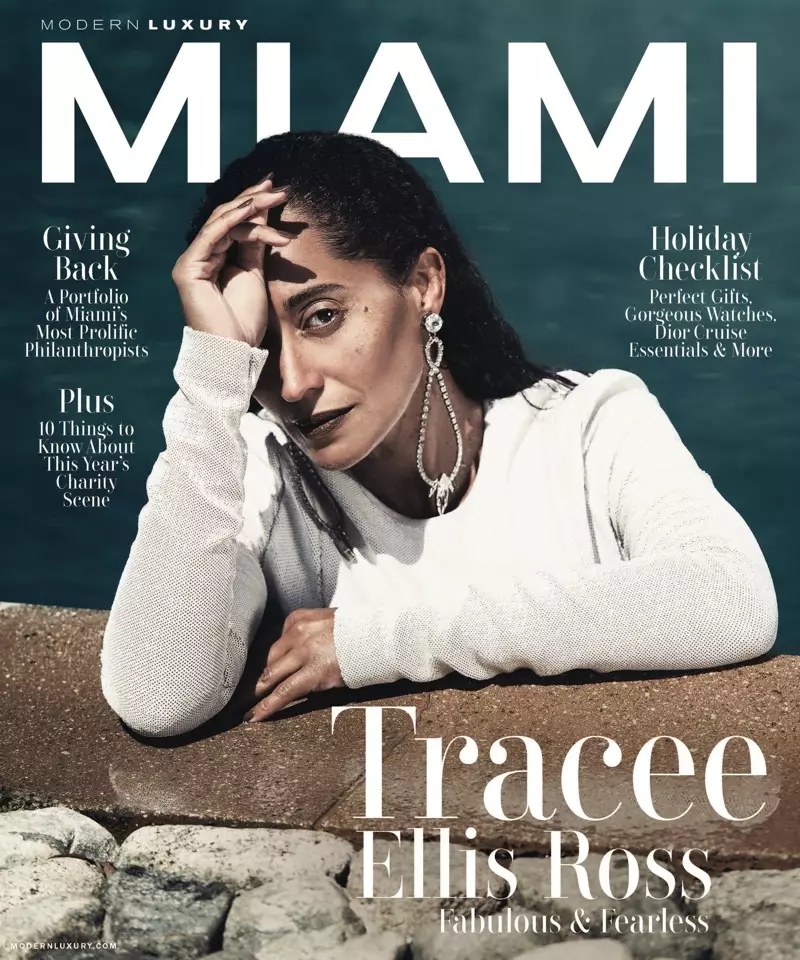 Tracee Ellis Ross në Kopertinën Moderne Luxury Miami, nëntor 2017