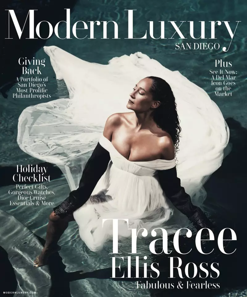 Tracee Ellis Ross sulla copertina di Modern Luxury San Diego novembre 2017