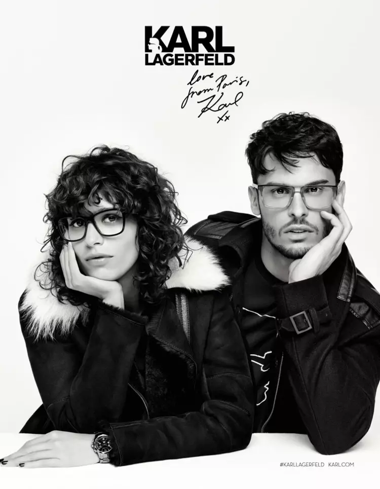 Karl Lagerfeld Eyewear האַרבסט-ווינטער 2016 קאמפאניע