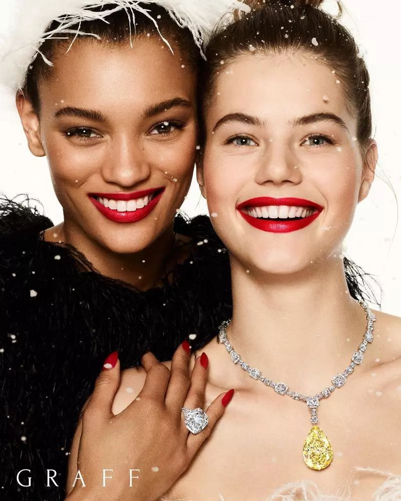 Lameka Fox და Myrthe Bolt მონაწილეობენ Graff Diamonds Christmas 2019 კამპანიაში