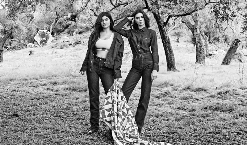 Kylie e Kendall Jenner usan Calvin Klein Jeans na campaña de outono de 2018