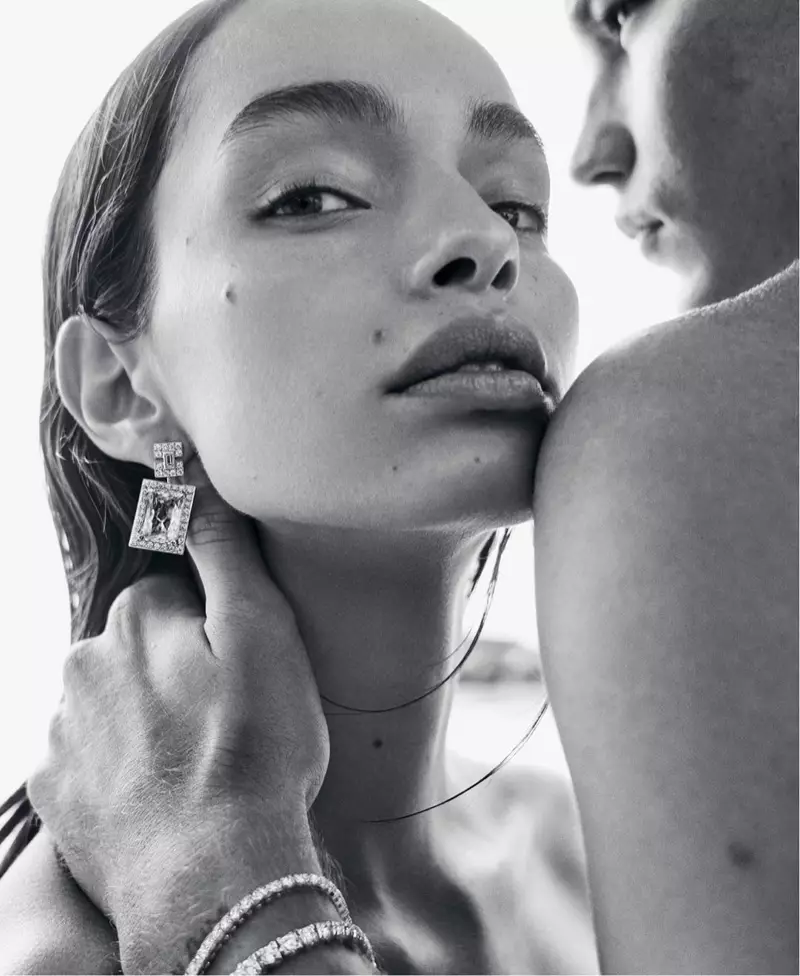 Luma Grothe và Jordan Barrett trước chiến dịch mùa xuân hè 2019 của Hardy Brothers