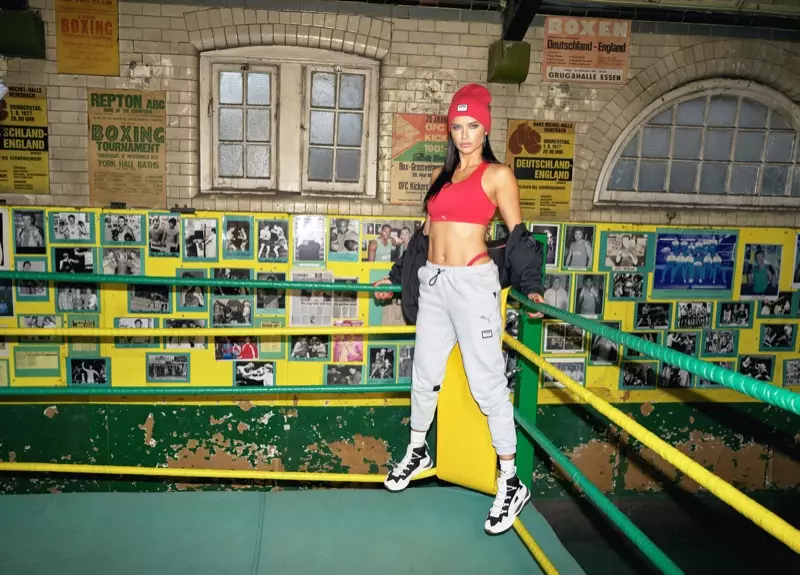 Mga bituon ni Adriana Lima sa kampanya sa PUMA x Adriana Lima