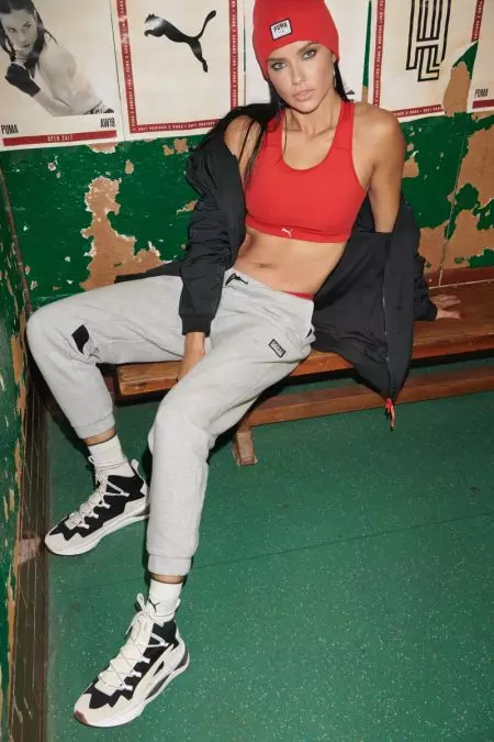 Adriana Lima Naghatag ug Usa ka Estilo nga Pagsuntok para sa PUMA Collaboration