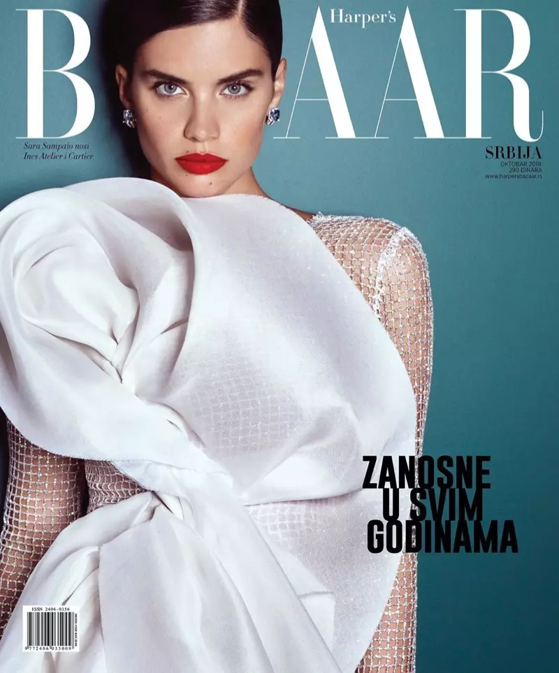 Sara Sampaio Stuns sa Haute Couture para sa Harper's Bazaar Serbia