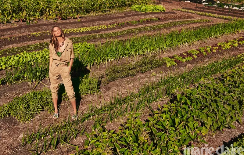 Gisele Bundchen 为 Marie Claire 打造户外风格