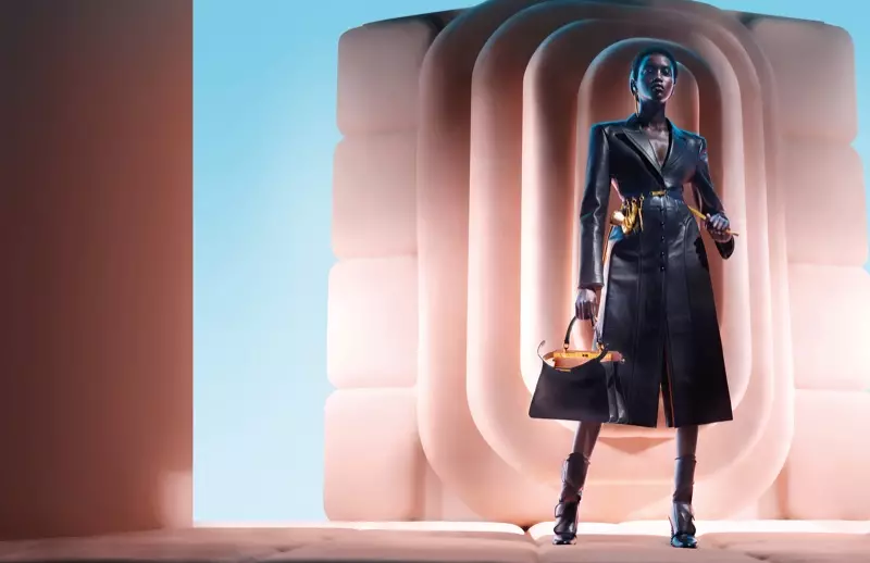 Mga bituon sa Anok Yai sa kampanya sa Fendi fall-winter 2020.