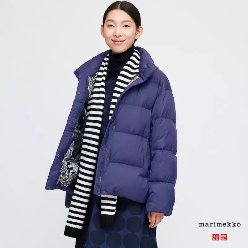 Uniqlo x Marimekko અલ્ટ્રા લાઇટ ડાઉન કોકૂન જેકેટ $89.90