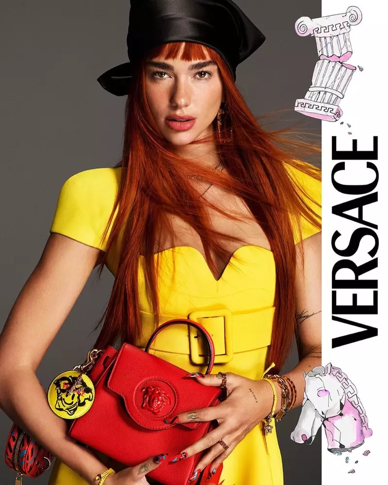Dua Lipa spelar huvudrollen i Versace höst-vinter 2021-kampanj.