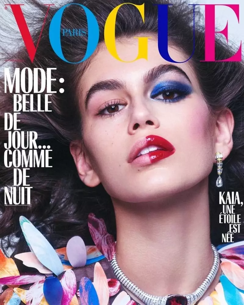 Kaia Gerber et Edie Campbell mannequins Precious Gems pour Vogue Paris
