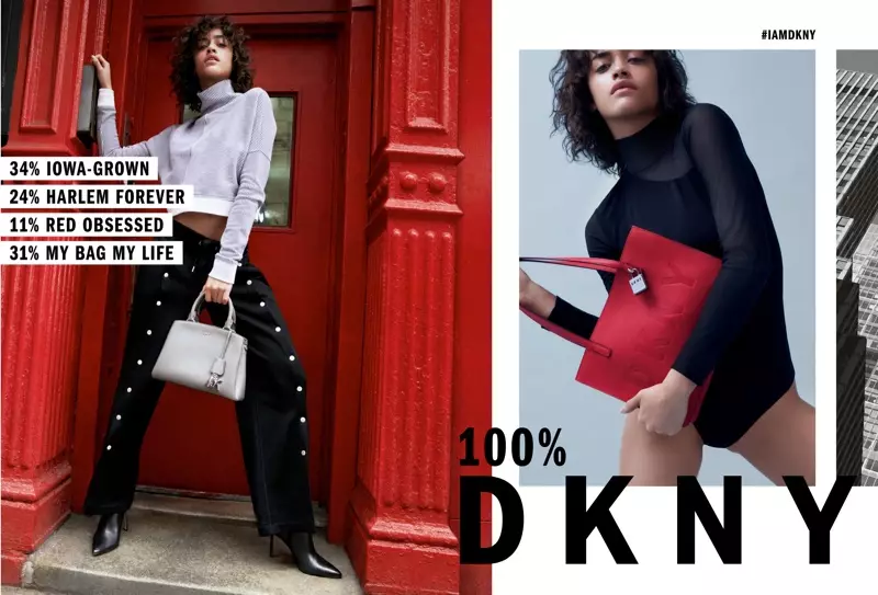 Alanna Arrington glumi u kampanji DKNY jesen-zima 2018