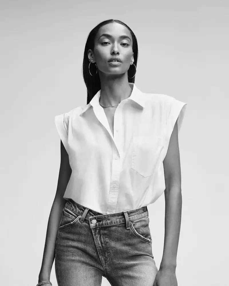 Anais Mali voor 7 For All Mankind lente-zomer 2020 campagne