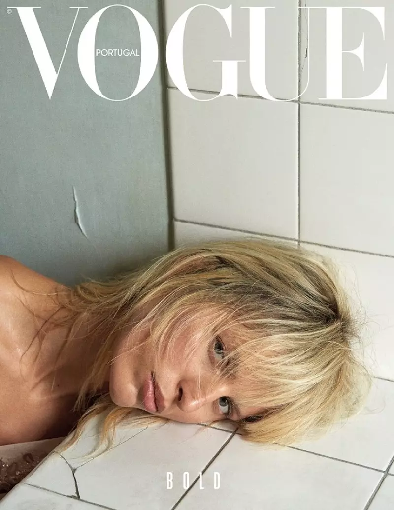 Karolina Kurkova, Maria Borges & Hana Soukupova betower in Vogue Portugal-voorbladverhaal