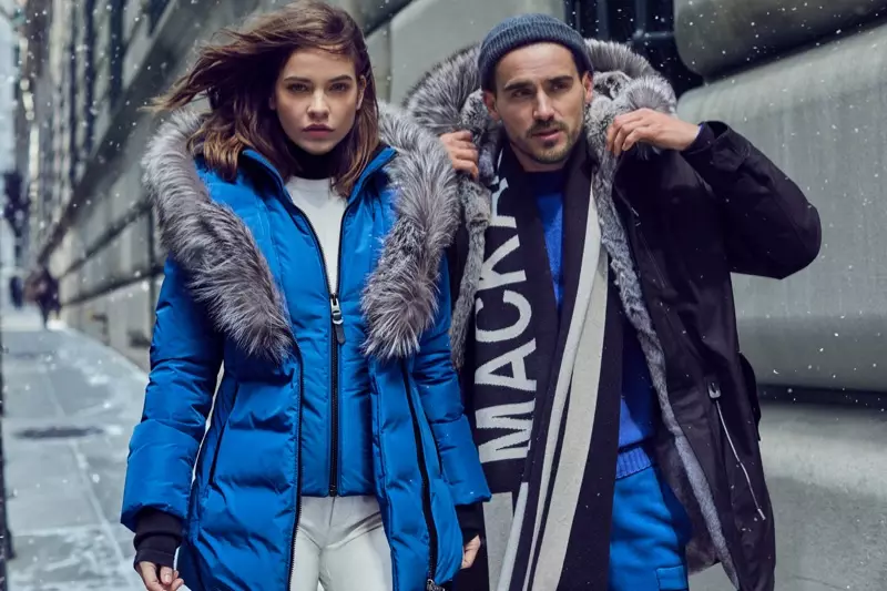 Barbara Palvin dan Arthur Kulkov berpose untuk kampanye musim gugur-musim dingin 2019 Mackage