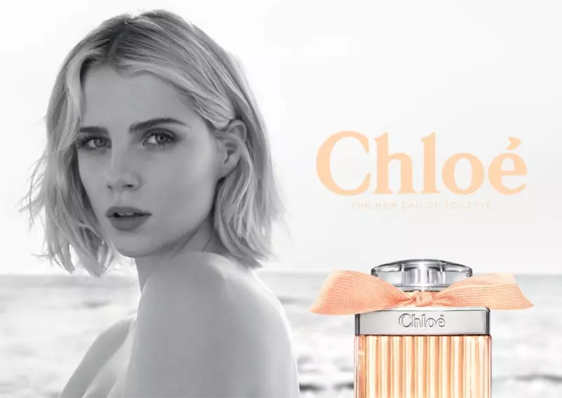 Lucy Boynton در کمپین عطر Chloe Rose Tangerine بازی می کند.