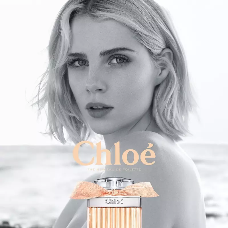 Aktris Lucy Boynton se figi kanpay parfen Chloe Rose Tangerine.