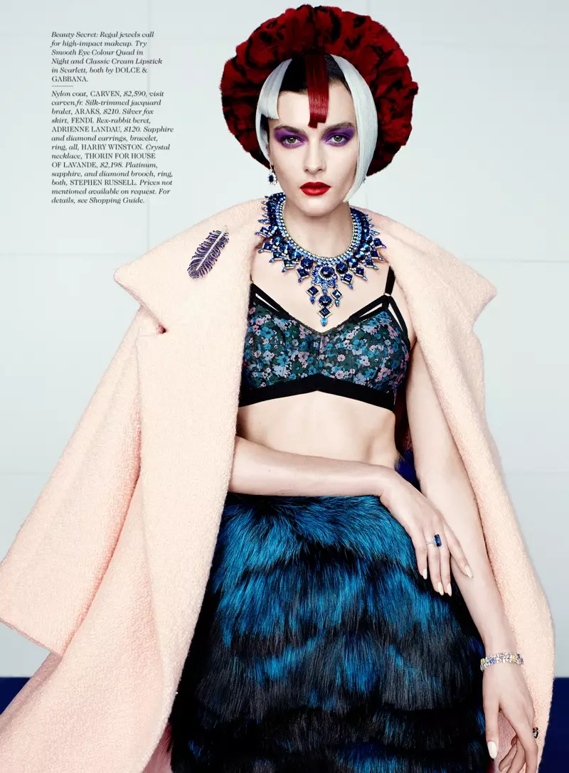 Zen Sevastyanova Gets Colorful for Elle October 2013 by Catherine Servel