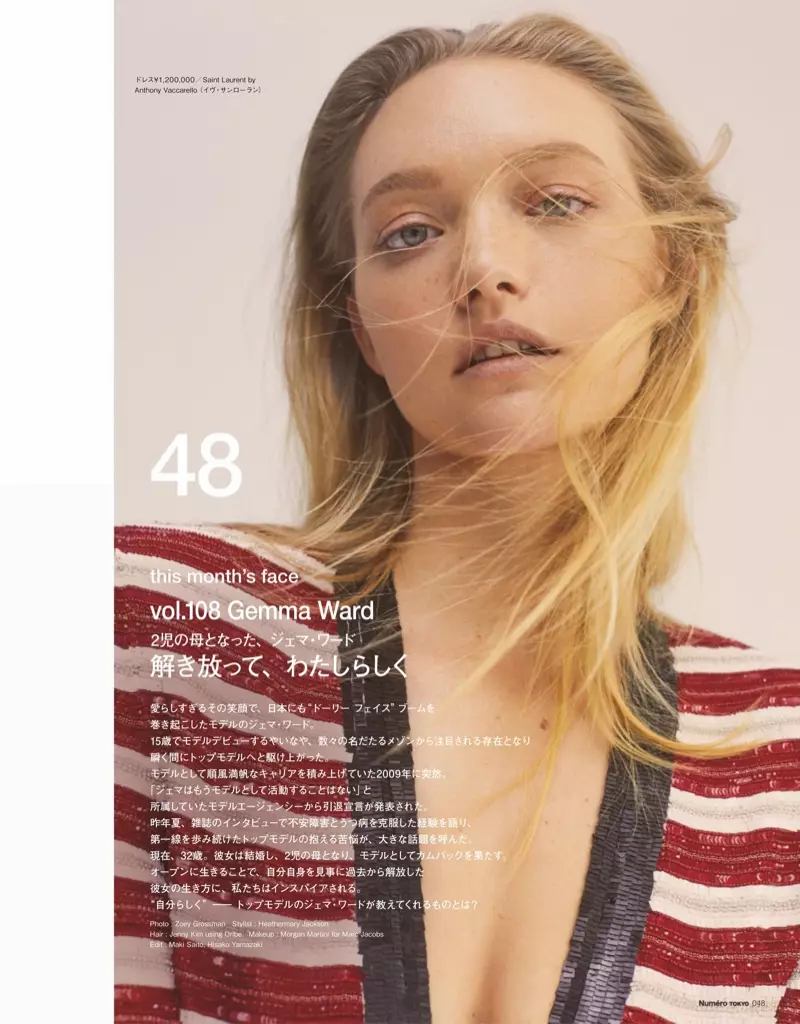 Modelet e deklaratave të modeleve Gemma Ward për Numero Tokio