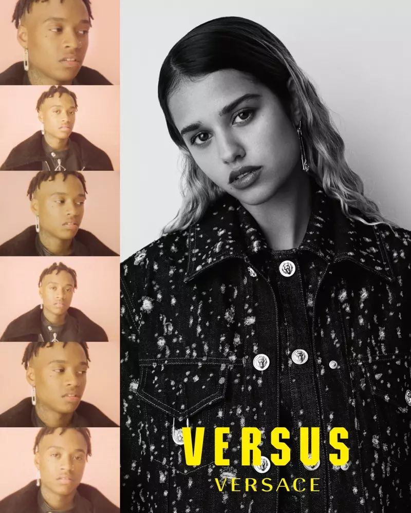 Tommy Genesis występuje w kampanii Versus Versace na jesień-zimę 2017