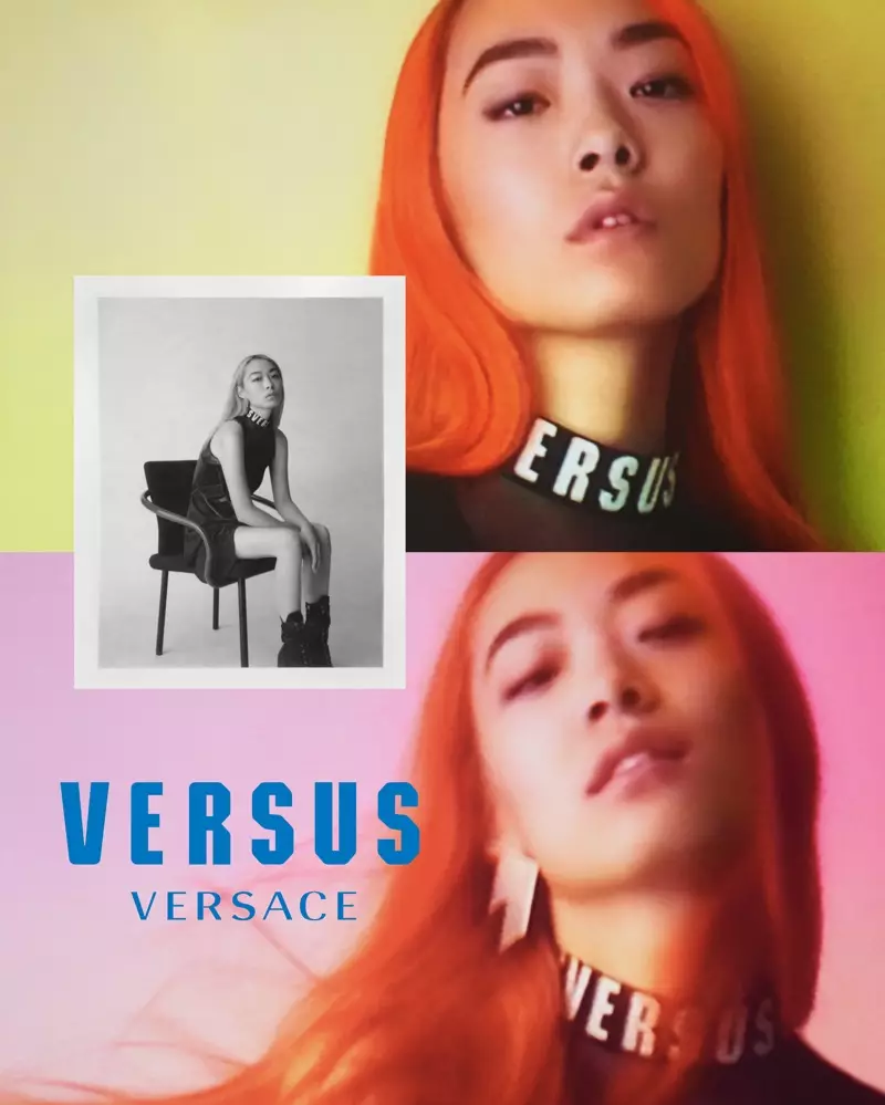 Rina Sawayama fè fas kanpay otòn-ivè 2017 Versus Versace a