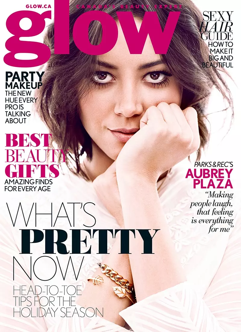 Aubrey Plaza pozira za Chrisa Nichollsa u Glow Winter 2014