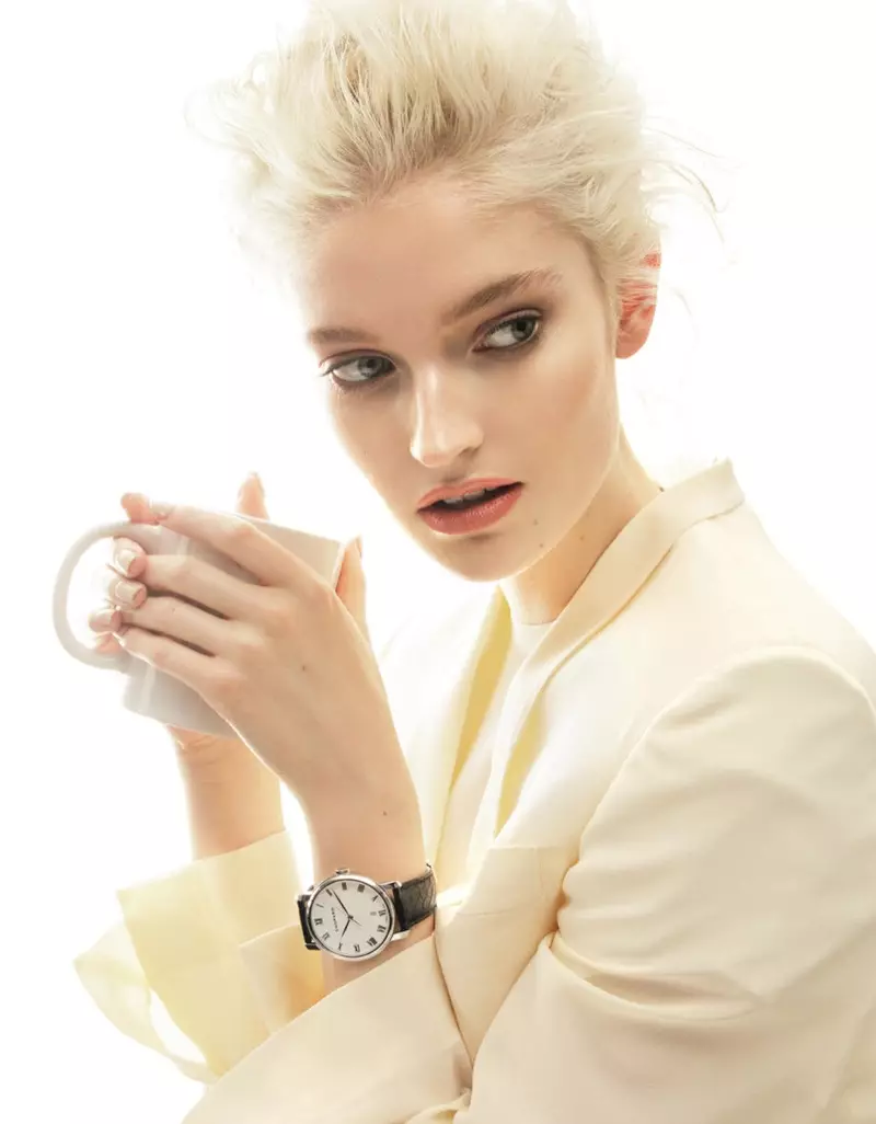 Helena Greyhorse Models Timepieces for Interview Russia by Nikolay Biryukov