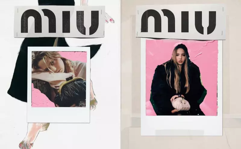 Kasper Kapica et Lila Moss pour la campagne Miu Miu automne-hiver 2020.