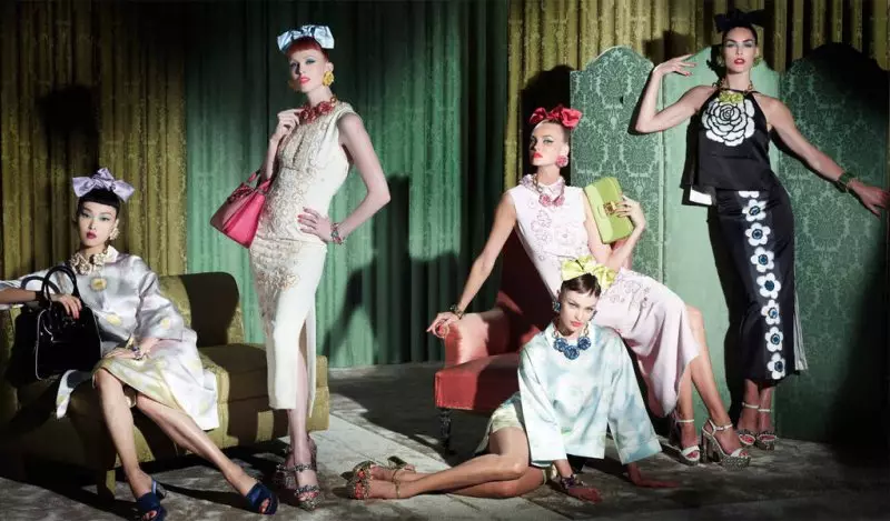 Miu Miu tappar Candice Swanepoel, Hilary Rhoda, Caroline Trentini, Jessica Stam, Karen Elson, Sung Hee och Daphne Groeneveld för sin Resort 2013-kampanj