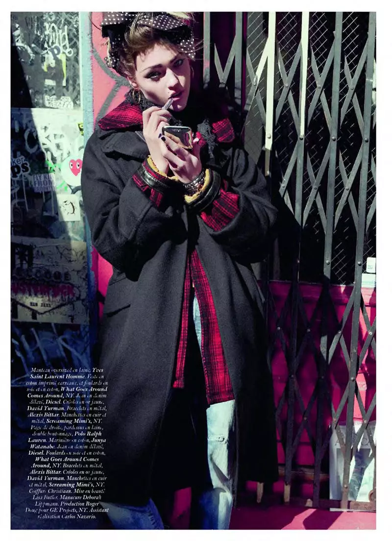 Inez & Vinoodh 的 Sasha Pivovarova 為 Vogue 巴黎版 2011 年 6 月/7 月