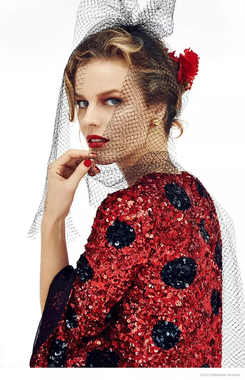 Eva Herzigova Stuns in Elle Czech by Branislav Simoncik