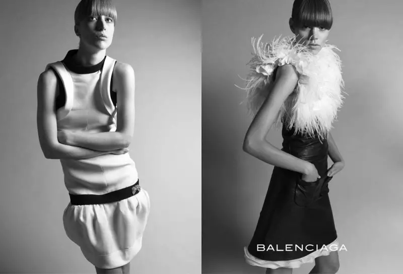 Հետադարձ հինգշաբթի | Freja Beha Erichsen & Raquel Zimmermann Balenciaga-ի աշնանային 2005 թվականի գովազդի համար