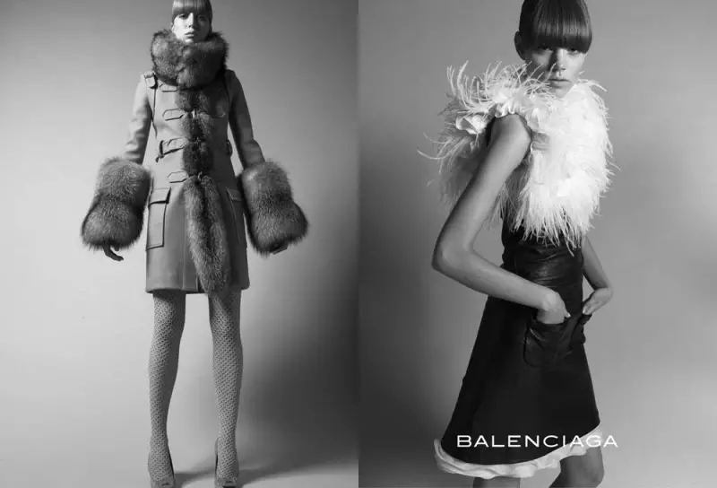 Throwback Thursday | Freja Beha Erichsen & Raquel Zimmermann rau Balenciaga Caij nplooj zeeg 2005 Ads