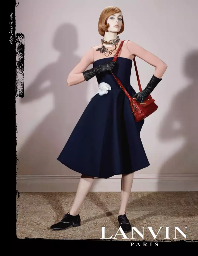 Cainéil Edie Campbell 6 Women for Lanvin Fall 2013 Feachtas le Steven Meisel