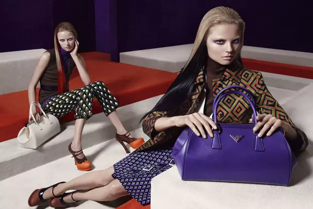 Anne Vyalitsyna, Magdalena Frackowiak, Iselin Steiro & More Enter the Labyrinth for Prada's Fall 2012 Campaign pa Steven Meisel