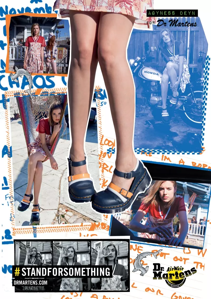 Agyness Deyn x Dr. Martens מקבל השראה לגולש לקו אביב 14'