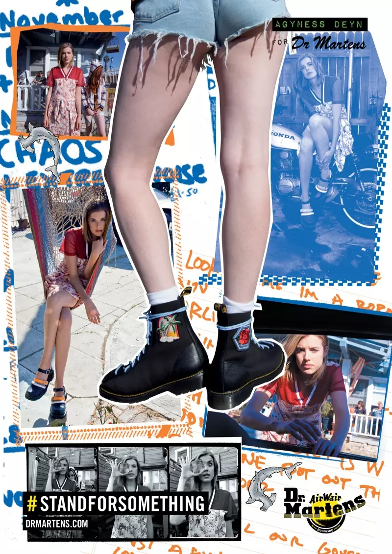 Agyness Deyn x Dr. Martens se inspira en las surfistas para la línea Spring '14