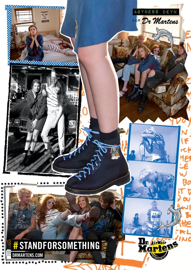 Agyness Deyn x Dr. Martens ได้รับแรงบันดาลใจจากนักท่องเว็บสำหรับ Spring '14 Line