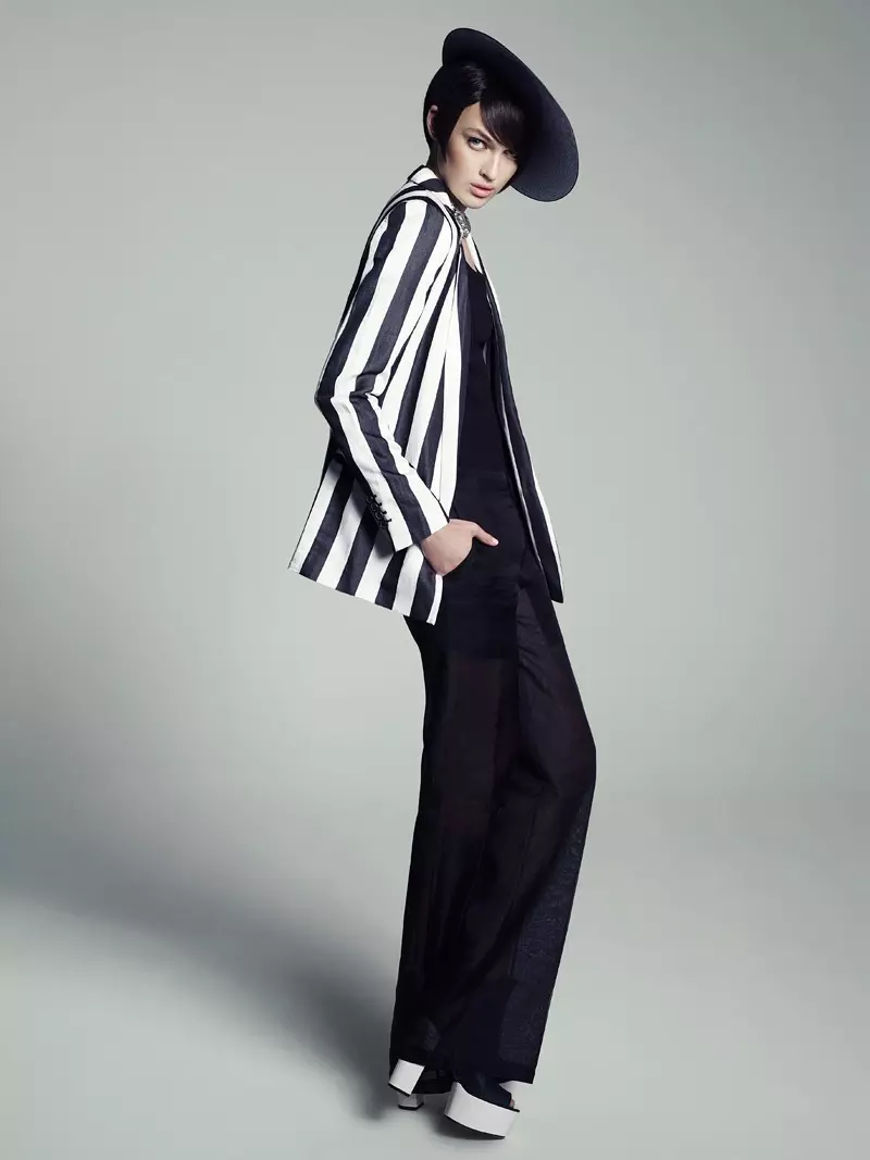 Elina Ebel Dons Black and White para kay Marie Claire Latin America ni Vladimir Marti