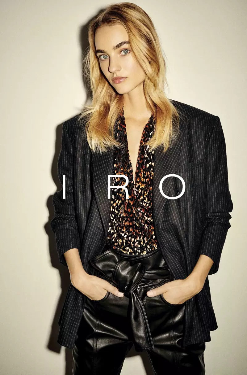 Maartje Verhoef เป็นพรีเซ็นเตอร์ให้กับแคมเปญฤดูใบไม้ร่วง-ฤดูหนาวปี 2020 ของ IRO